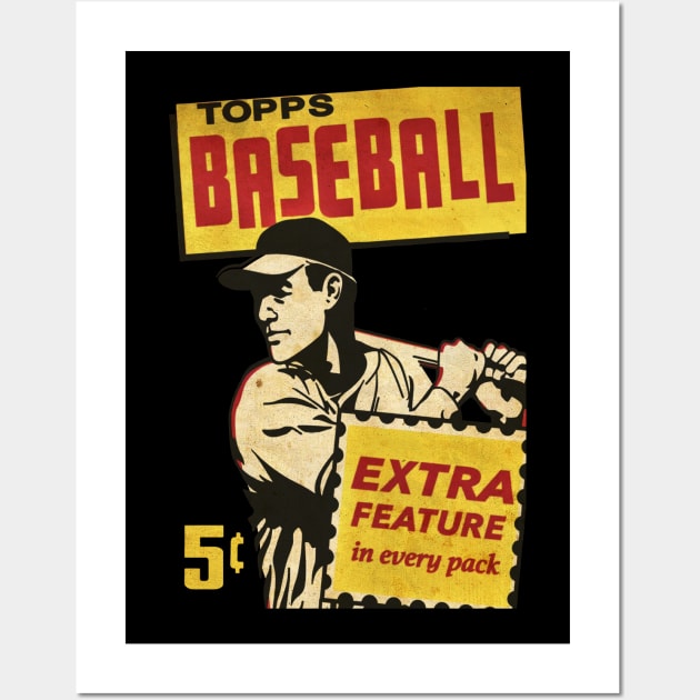 VINTAGE BASEBALL - BASEBALL TOPPS 1987 EXTRA Wall Art by kedaiadon